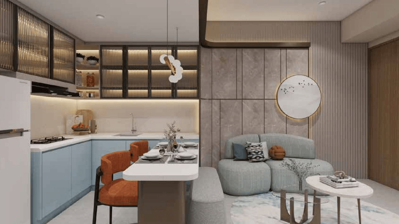 Tampilan Interior Dapur Elvara di Legenda Wisata Cibubur