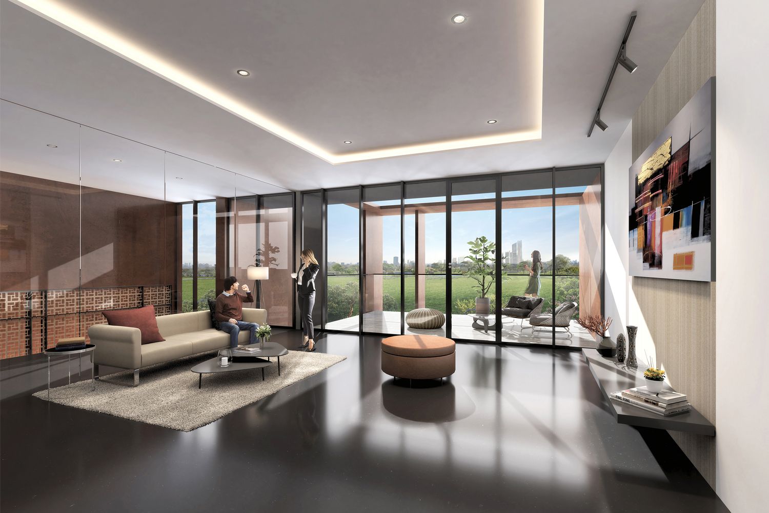 balkon interior capital cove business loft di bsd city