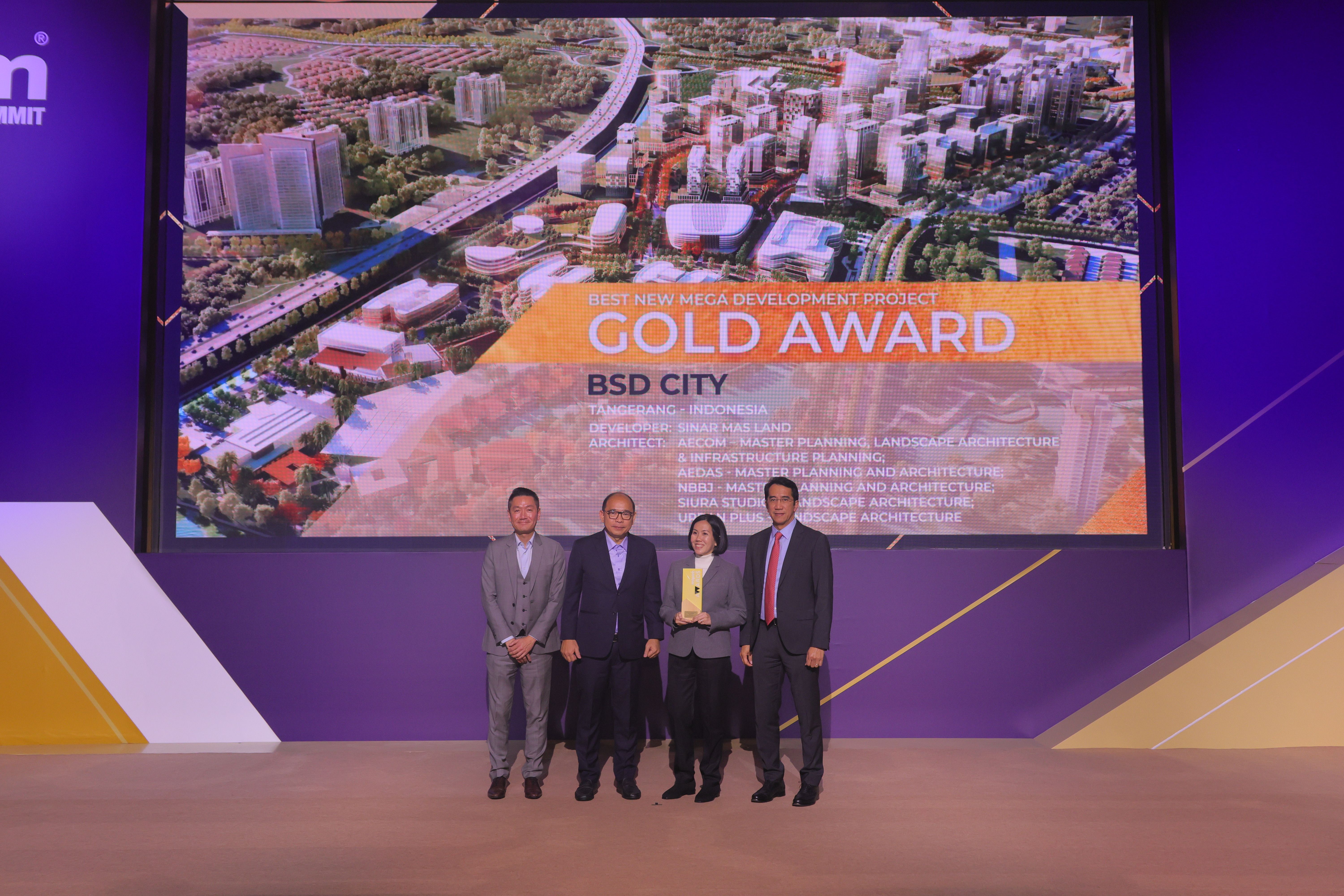 Foto 1 - Sinar Mas Land Raih Best New Mega Development - Gold Winner di MIPIM Asia Awards 2025.JPG